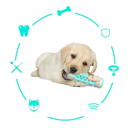 Dog Toothbrush Toy - Interactive Chew Toy for Cleaner Teeth 