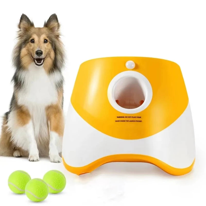 Automatic Tennis Thrower Dog Toy - Interactive Ball Launcher