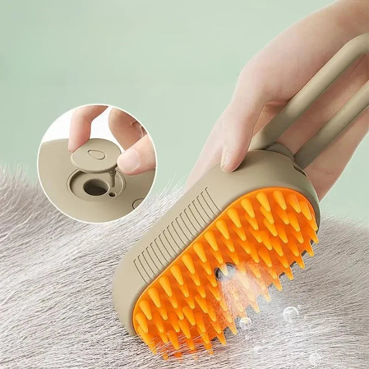 Electric Steam Dog Brush - Effortless Grooming for a Shiny, Healthy Coat