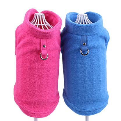 Winter Fleece Pet Dog Clothes - Cozy and Warm Outfits for Cold Weather