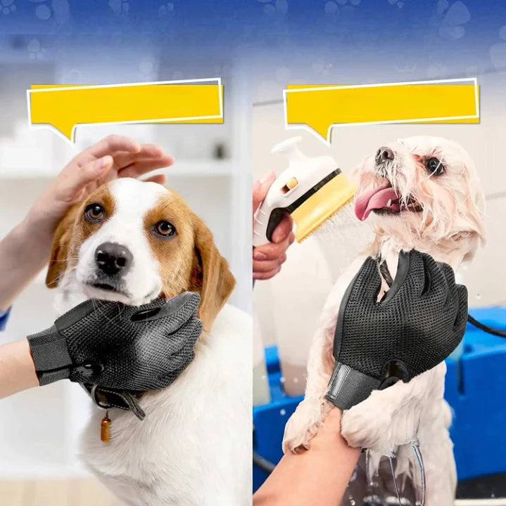 Pet Grooming Glove - Easy and Effective Grooming for Dogs and Cats