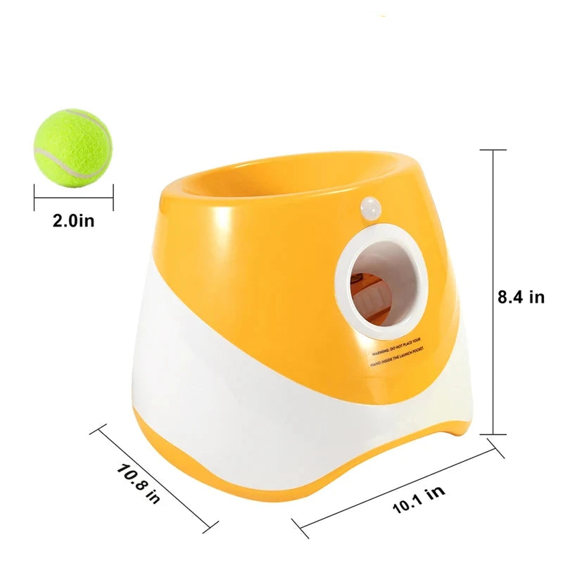 Automatic Tennis Thrower Dog Toy - Interactive Ball Launcher