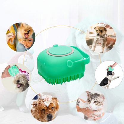 Pet Bath Shampoo Brush - Easy Grooming for a Clean and Shiny Coat