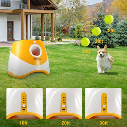 Automatic Tennis Thrower Dog Toy - Interactive Ball Launcher