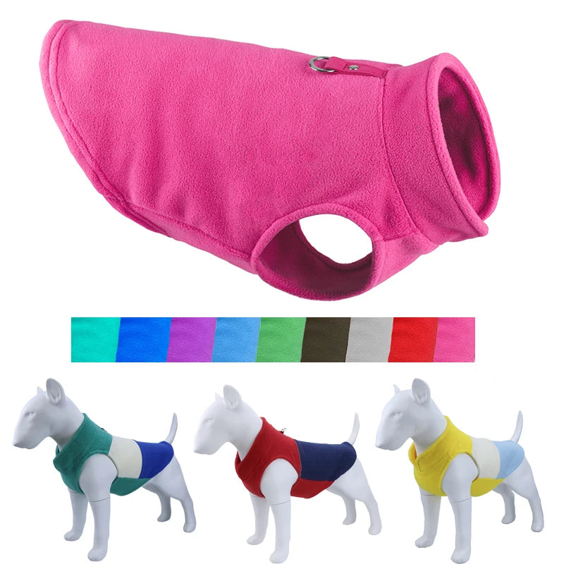 Winter Fleece Pet Dog Clothes - Cozy and Warm Outfits for Cold Weather