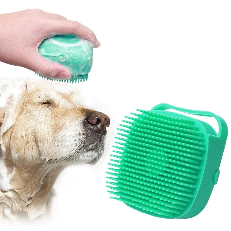 Pet Bath Shampoo Brush - Easy Grooming for a Clean and Shiny Coat