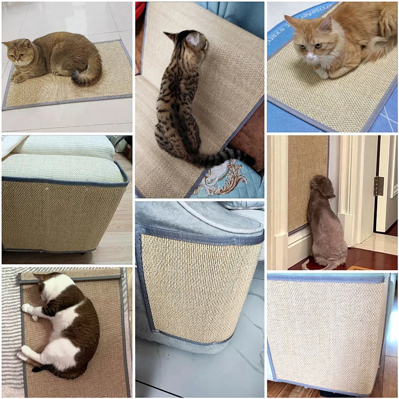 Bamboo Cat Scratching Mat - Eco-Friendly Scratch Pad for Cats