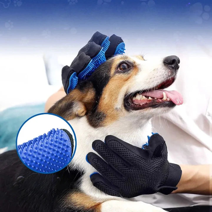 Pet Grooming Glove - Easy and Effective Grooming for Dogs and Cats